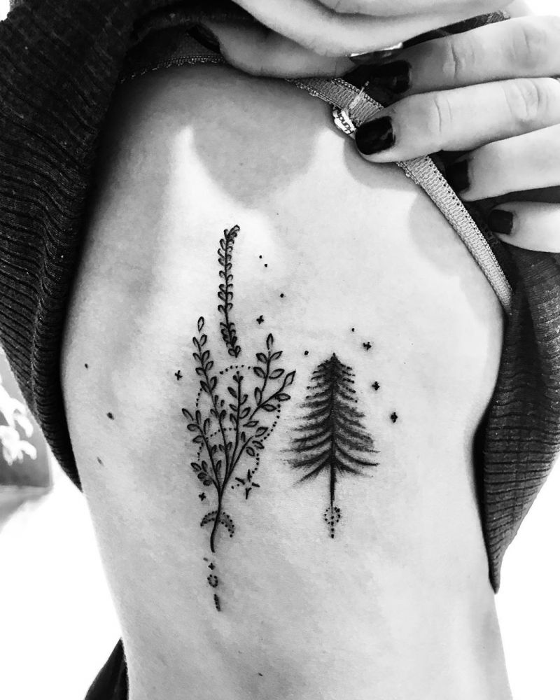 30 Pretty Pine Tattoos You Will Love