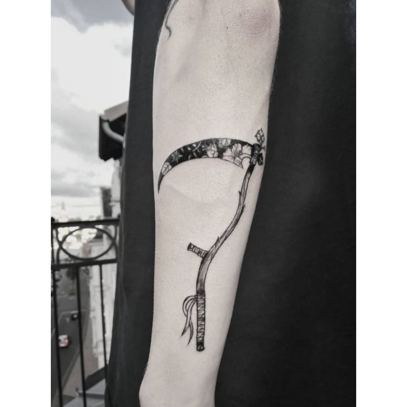 30 Creative Scythe Tattoos You Will Love