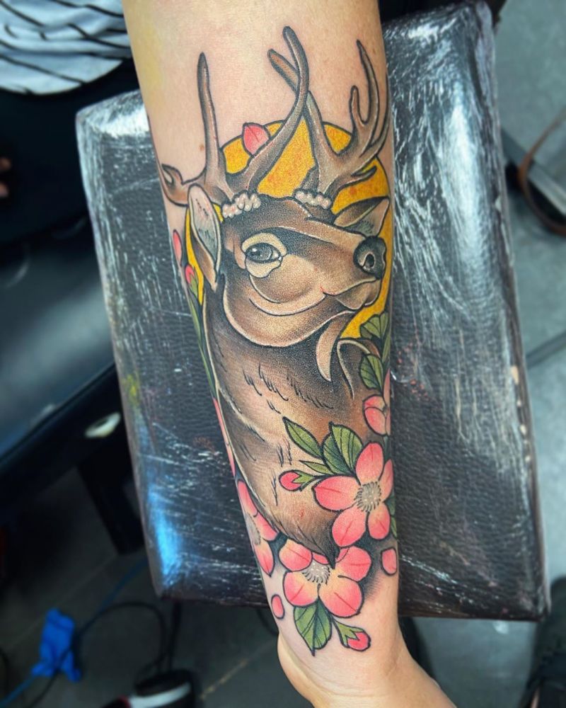 30 Pretty Stag Tattoos That Improve Your Taste