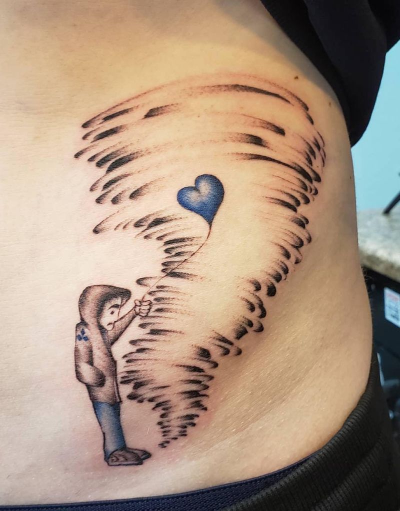 30 Pretty Tornado Tattoos to Inspire You