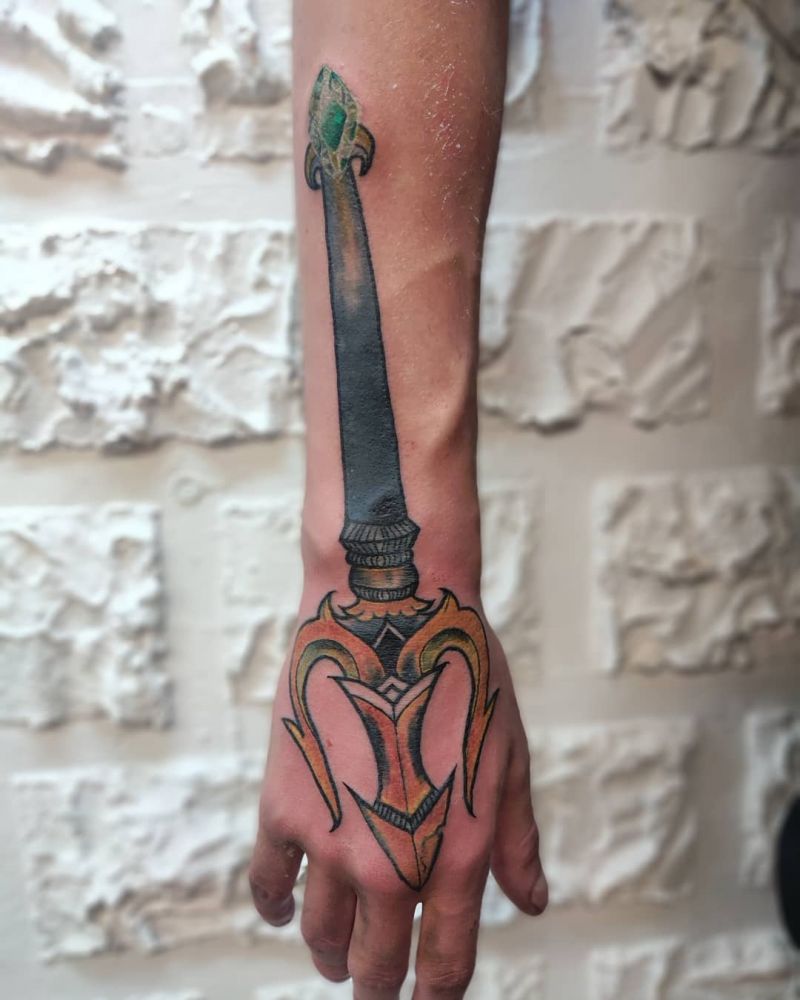 30 Creative Trident Tattoos for Your Inspiration