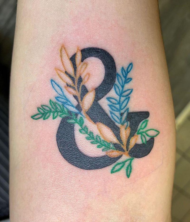 30 Pretty Ampersand Tattoos to Inspire You