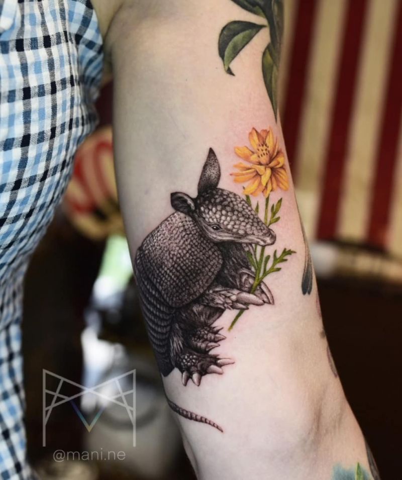 30 Stunning Armadillo Tattoos You Will Love