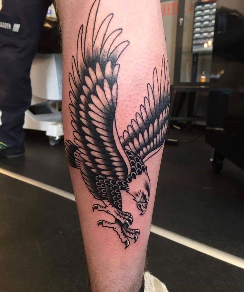 30 Pretty Bald Eagle Tattoos for Men