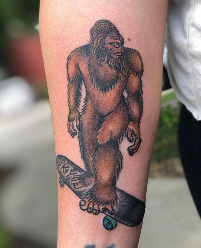 30 Creative Bigfoot Tattoos You Will Love