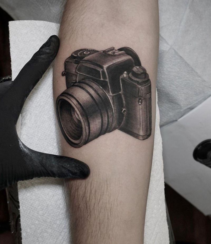 30 Creative Camera Tattoos You Will Love