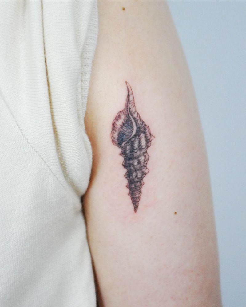 30 Pretty Conch Tattoos You Will Love