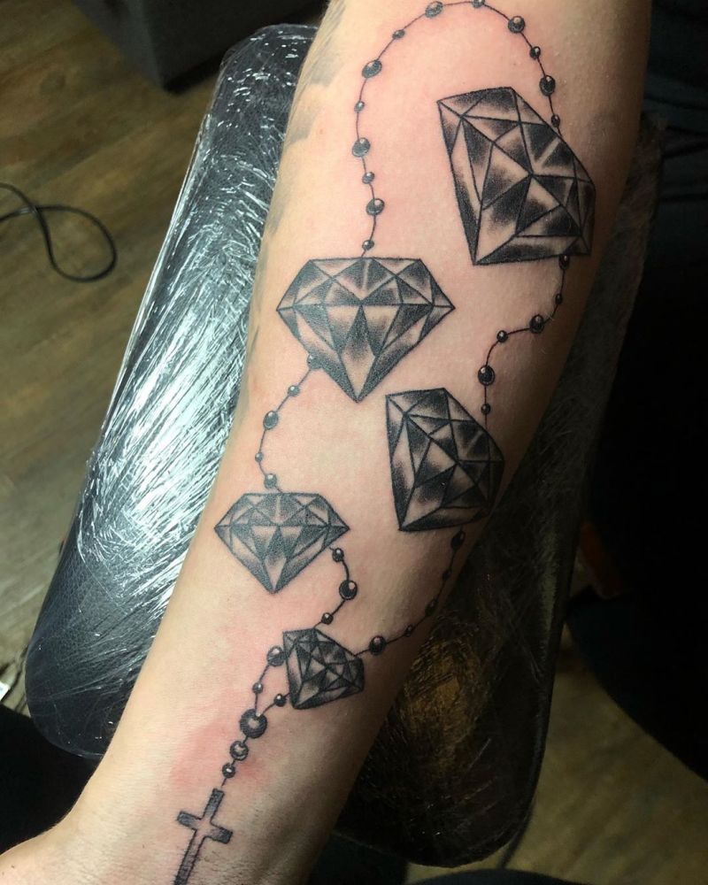 30 Eye Catching Diamond Tattoos Make You the Focus