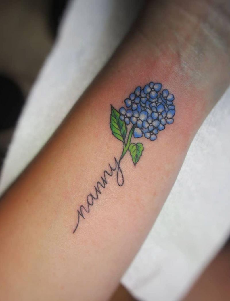 30 Elegant Hydrangea Tattoos for Women You Will Love