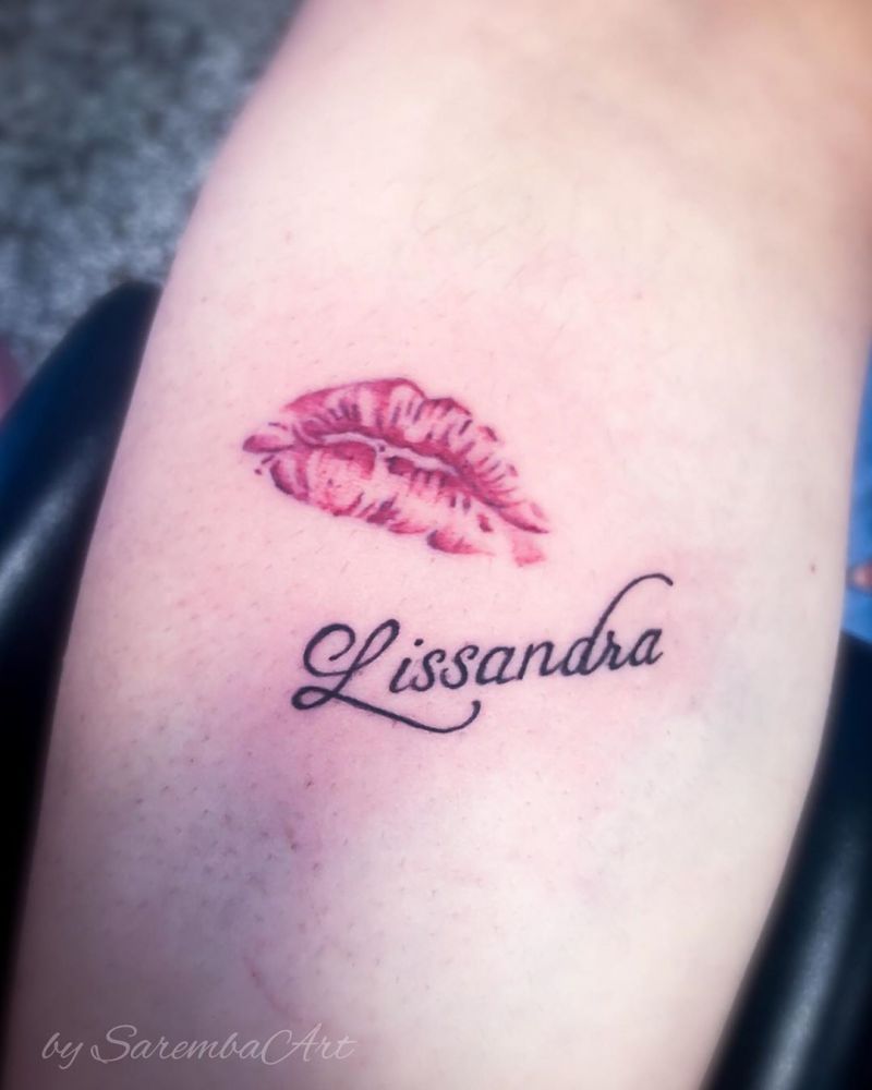 30 Pretty Kiss Tattoos You Will Love