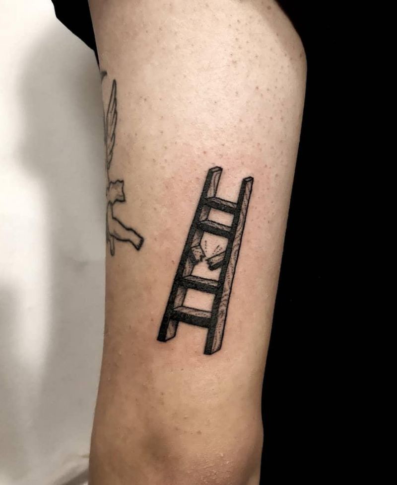 30 Meaningful Ladder Tattoos to Inspire You