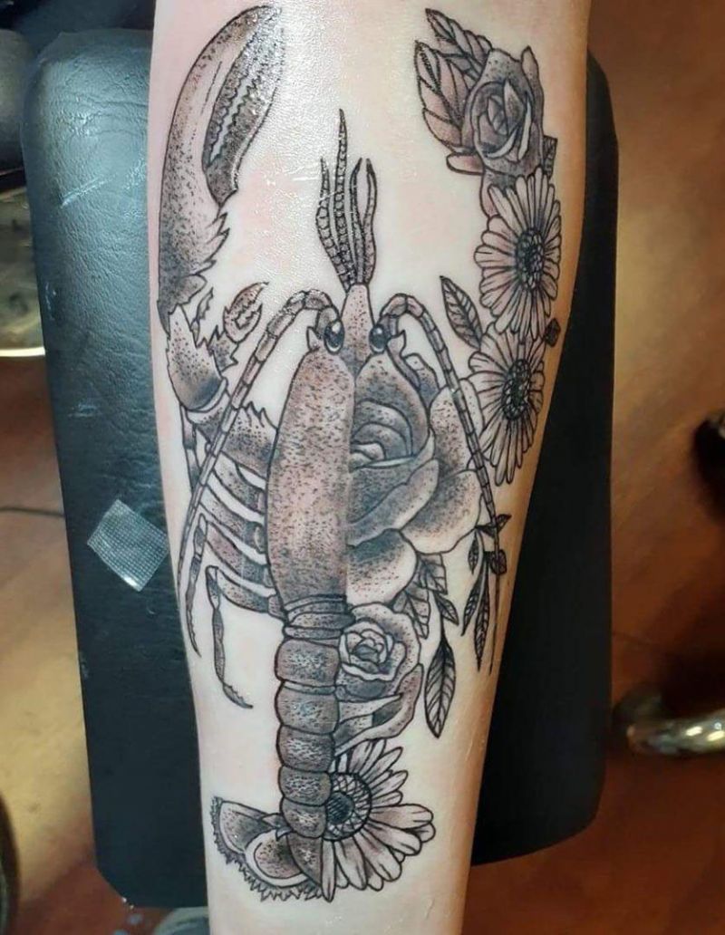 30 Pretty Lobster Tattoos Make You Successful