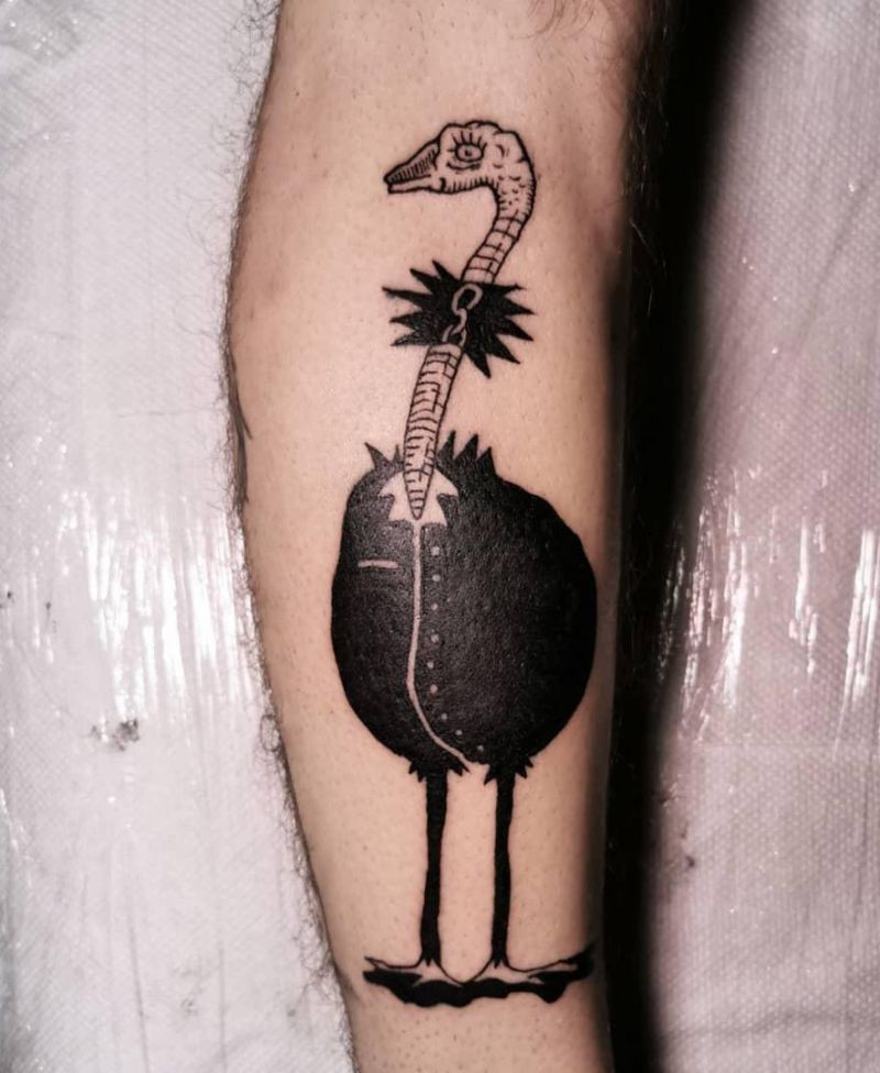 30 Pretty Ostrich Tattoos Hope to Inspire You