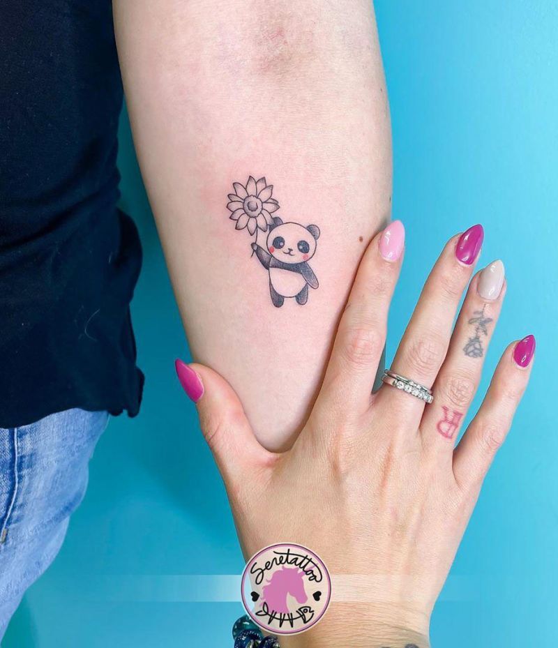 30 Adorable Panda Tattoos Make You Want to Laugh