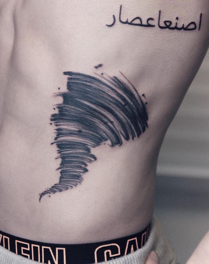 30 Pretty Tornado Tattoos to Inspire You