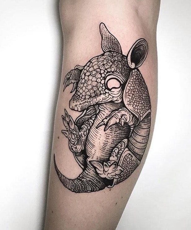 30 Stunning Armadillo Tattoos You Will Love