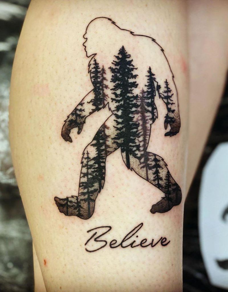 30 Creative Bigfoot Tattoos You Will Love