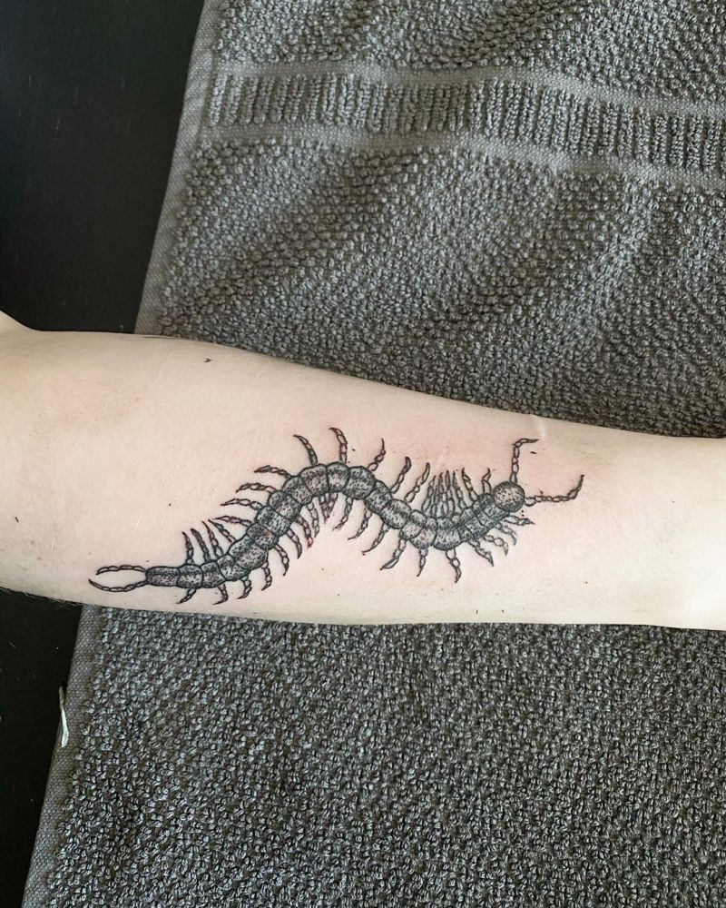 30 Amazing Centipede Tattoos You Will Love to Try