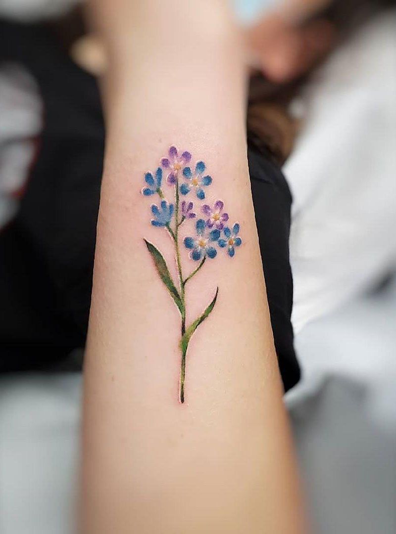 30 Pretty Forget Me Not Tattoos for Your Inspiration