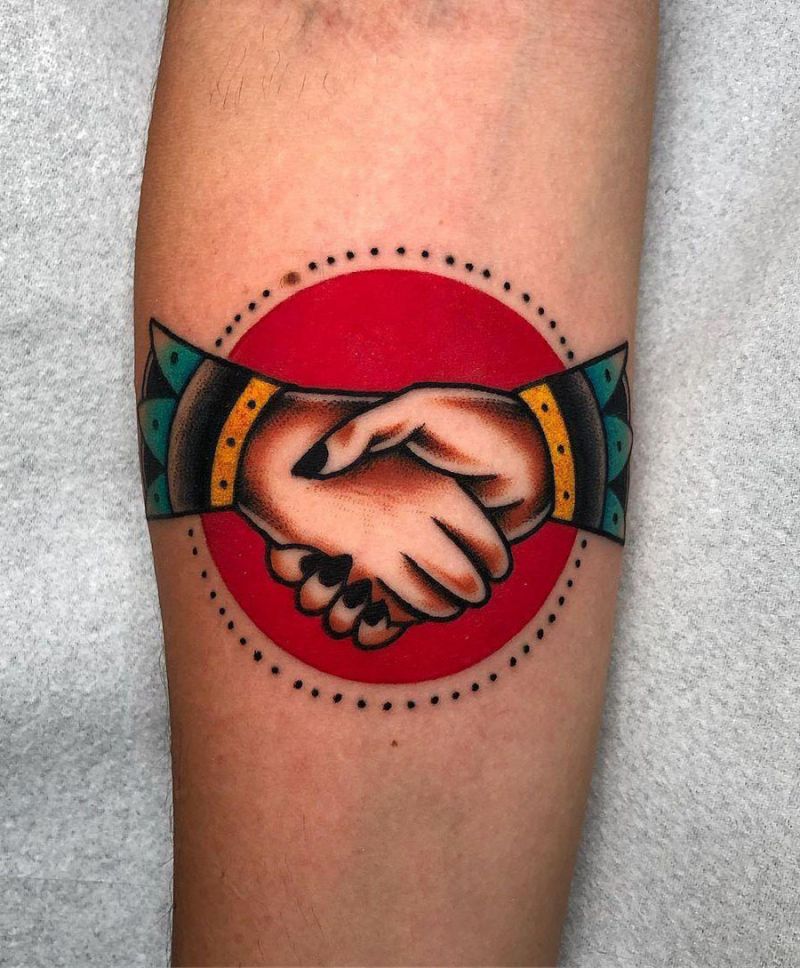 30 Creative Handshake Tattoos You Will Love