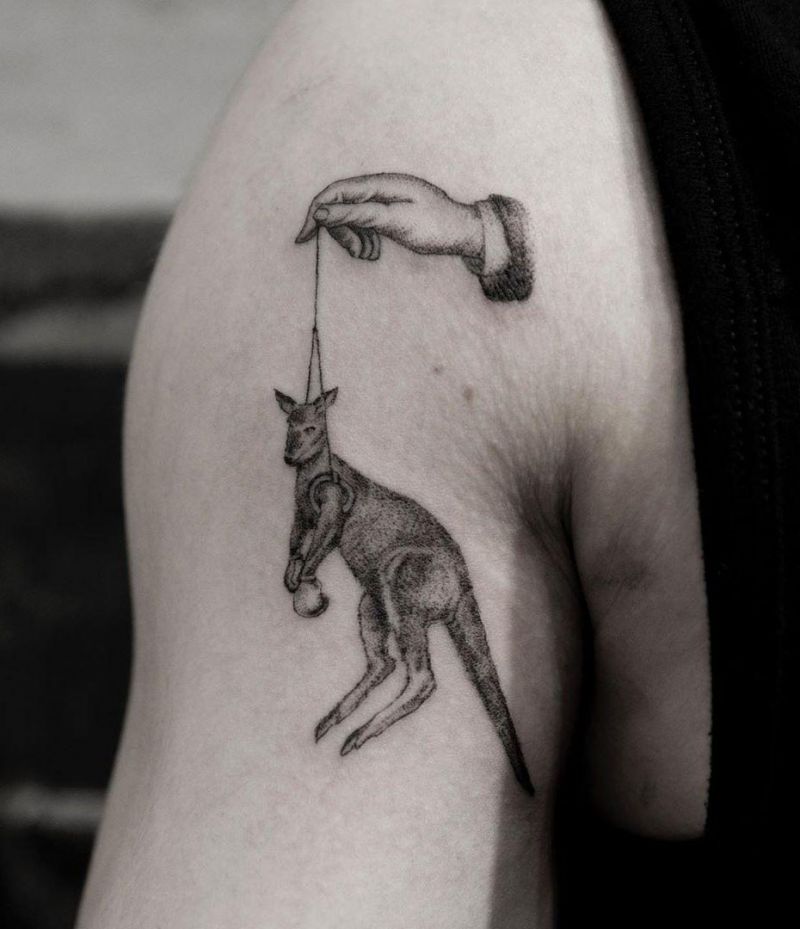 30 Superb Kangaroo Tattoos You Will Like to Try