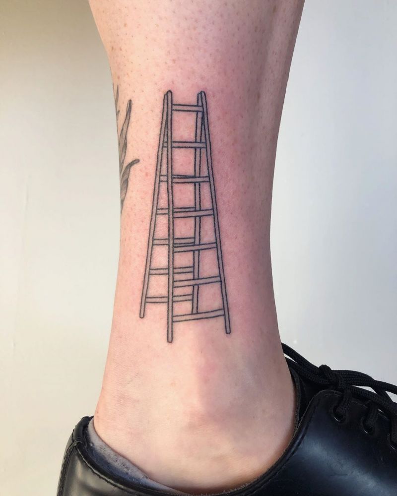 30 Meaningful Ladder Tattoos to Inspire You