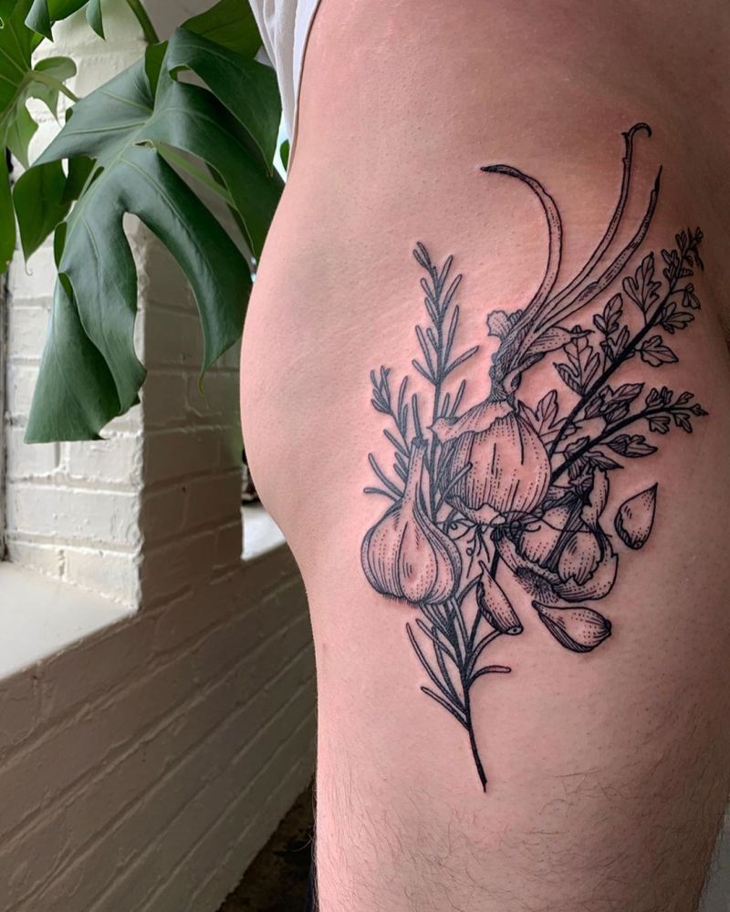 30 Pretty Onion Tattoos for Your Inspiration