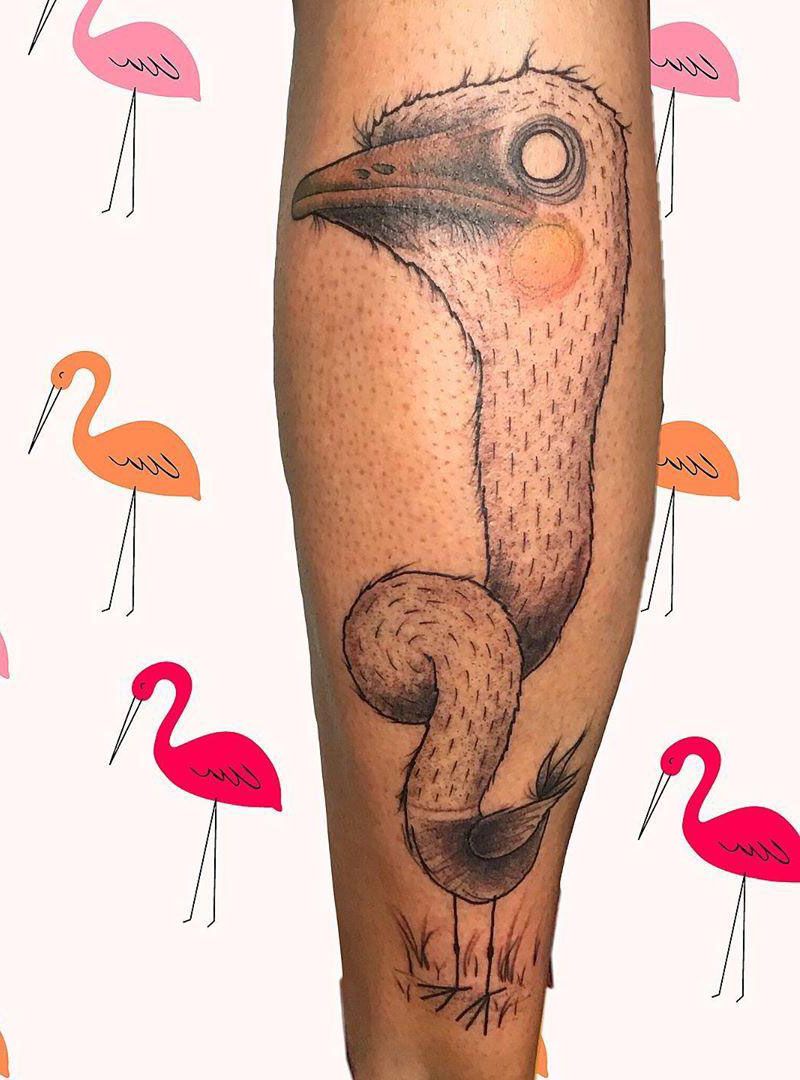 30 Pretty Ostrich Tattoos Hope to Inspire You