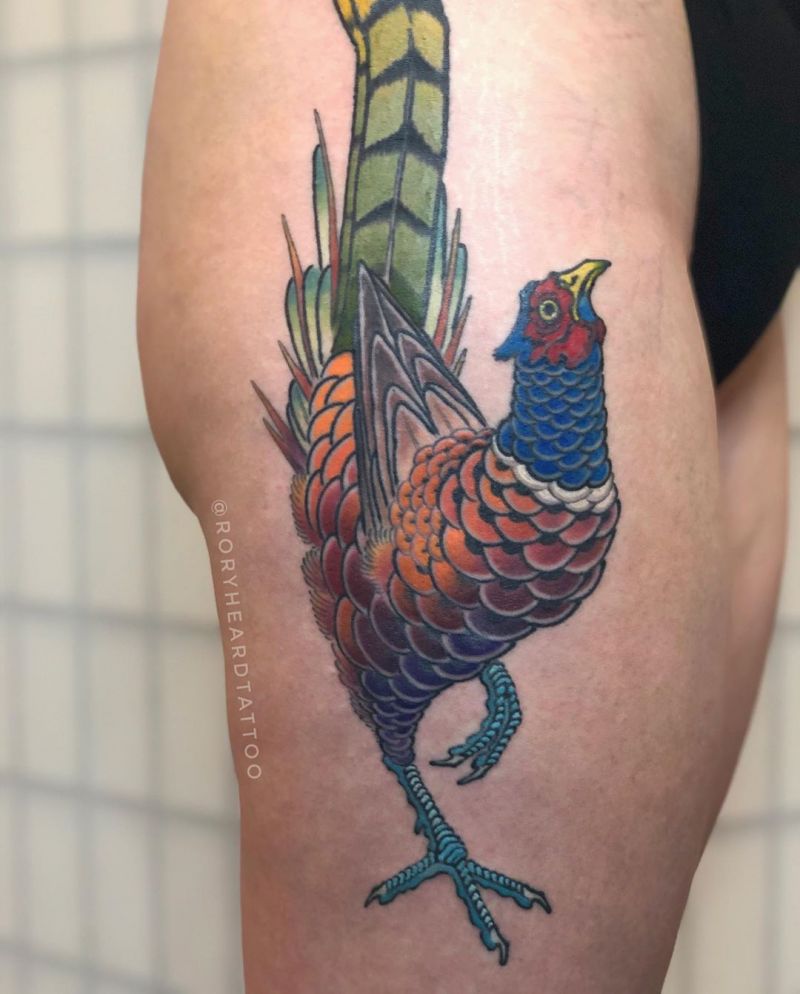 30 Pretty Pheasant Tattoos to Inspire You