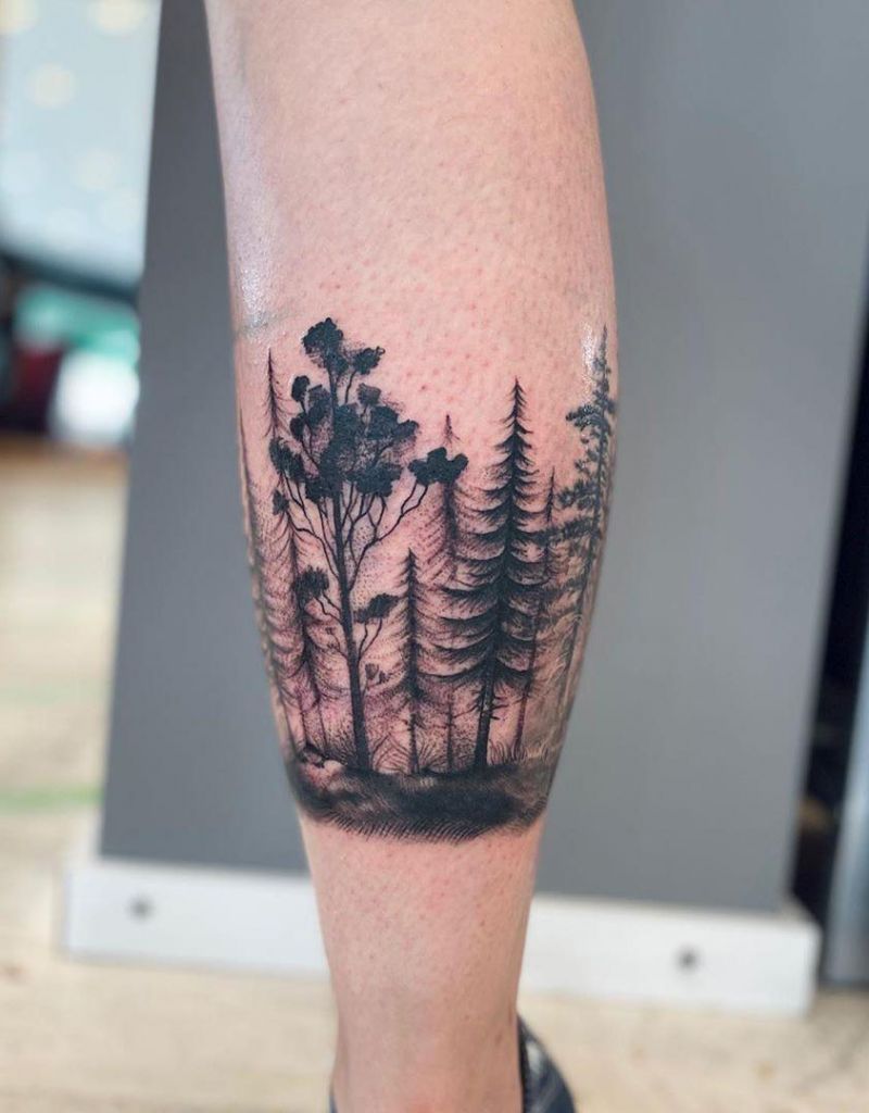 30 Pretty Pine Tattoos You Will Love