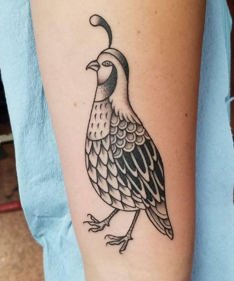 30 Pretty Quail Tattoos to Inspire You