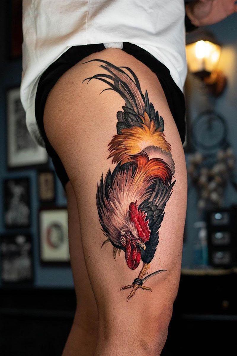 30 Creative Rooster Tattoos Give You Inspiration