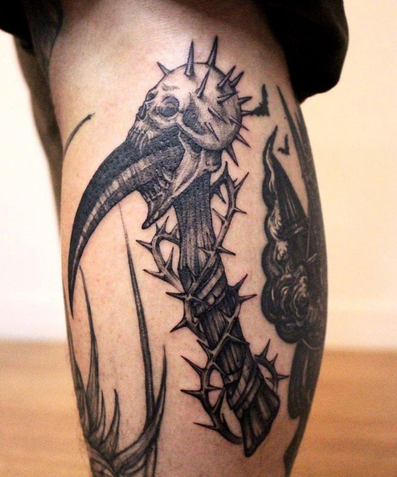 30 Creative Scythe Tattoos You Will Love