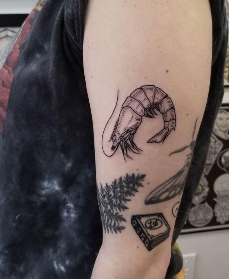 30 Pretty Shrimp Tattoos to Inspire You