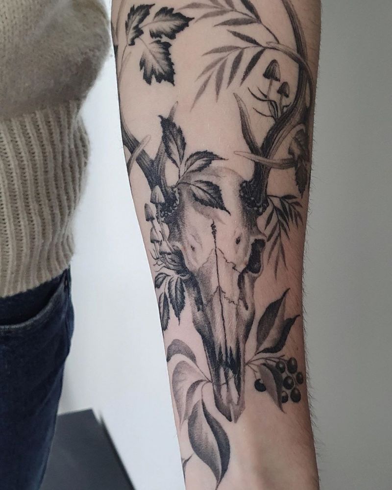 30 Pretty Stag Tattoos That Improve Your Taste