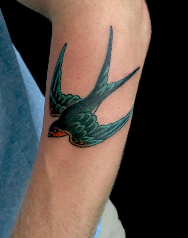 30 Stunning Swallow Tattoos for You to Enjoy