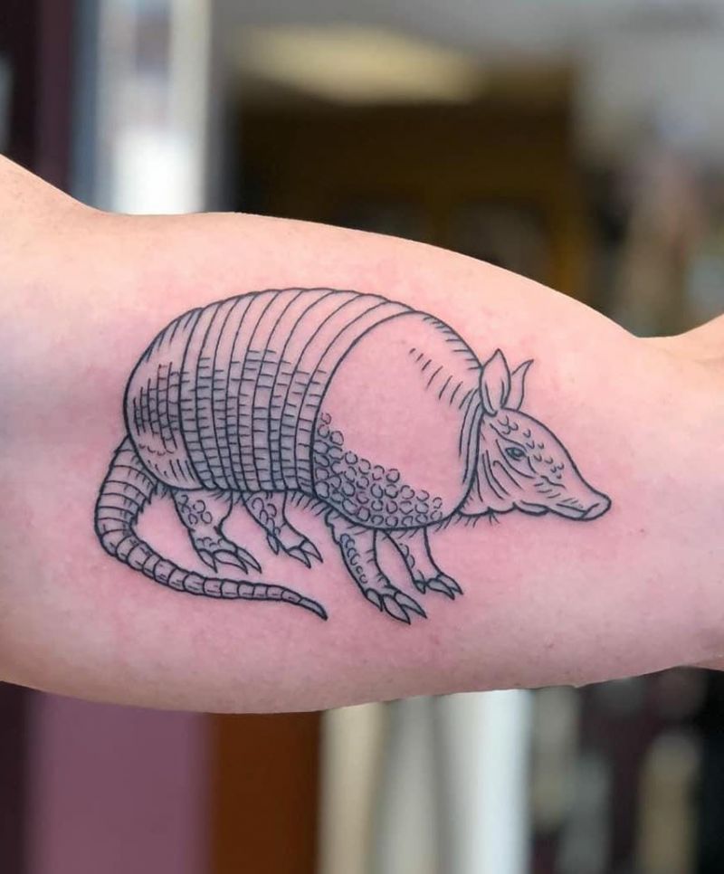 30 Stunning Armadillo Tattoos You Will Love