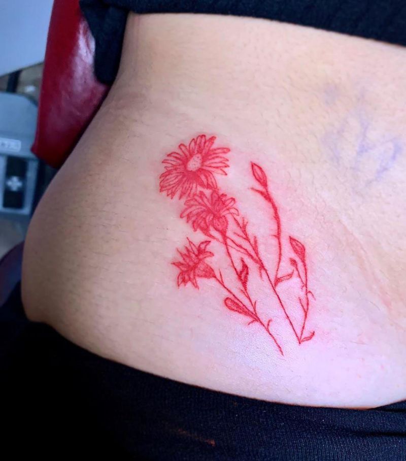 30 Pretty Aster Tattoos for Your Inspiration