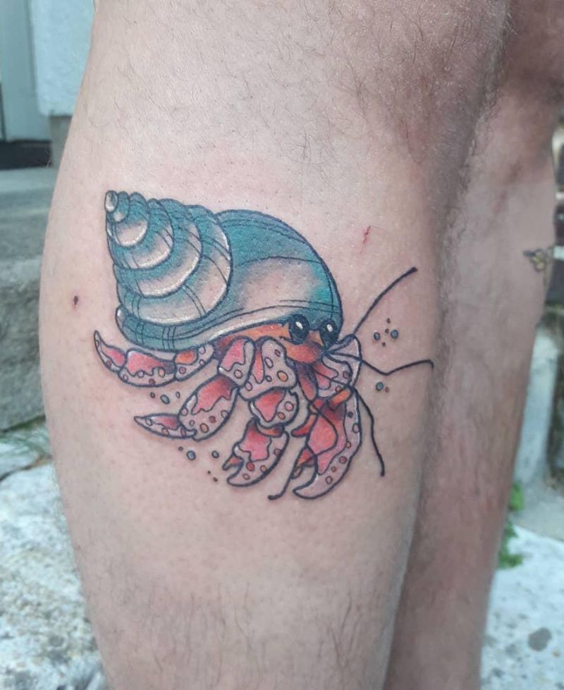 30 Pretty Hermit Crab Tattoos You Will Love
