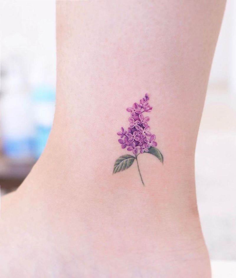 30 Pretty Lilac Tattoos to Inspire You