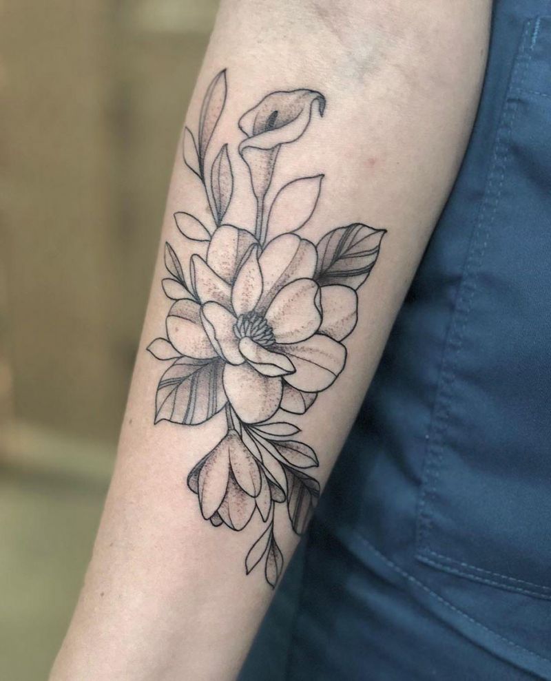 30 Beautiful Magnolia Tattoos You Will Love