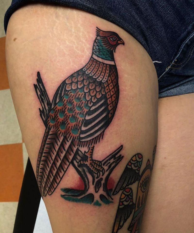 30 Pretty Pheasant Tattoos to Inspire You