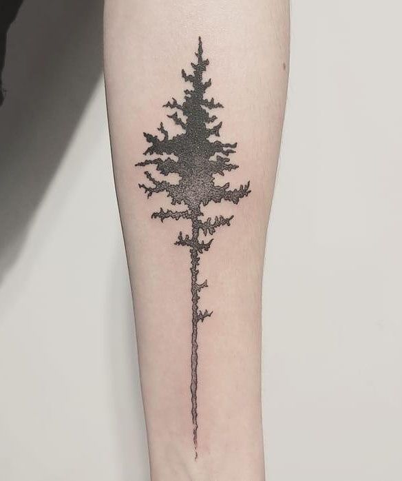 30 Pretty Pine Tattoos You Will Love