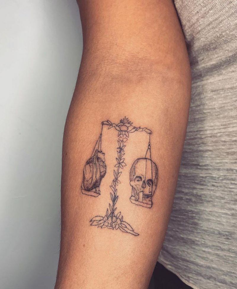 30 Pretty Scale Tattoos You Will Love