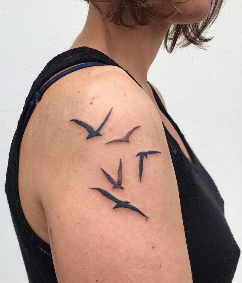 30 Great Seagull Tattoos You Want to Try