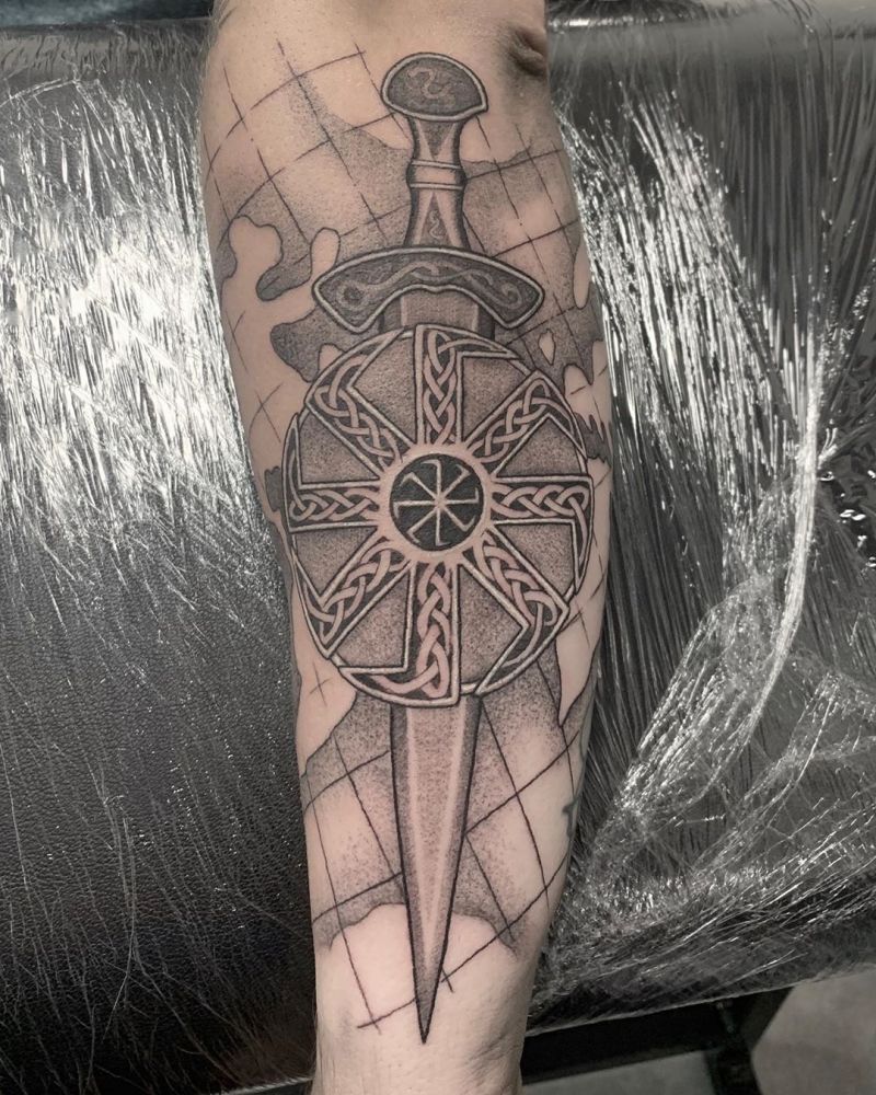 30 Creative Shield Tattoos You Will Love