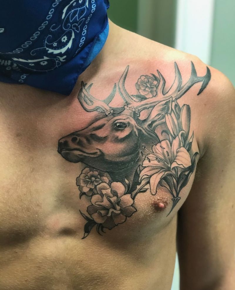 30 Pretty Stag Tattoos That Improve Your Taste