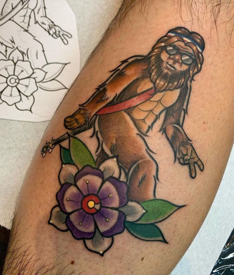 30 Creative Bigfoot Tattoos You Will Love