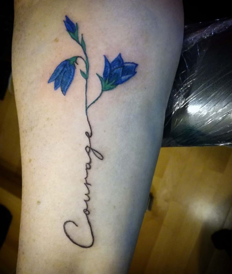 30 Elegant Bluebell Flower Tattoos You Can't Help Trying