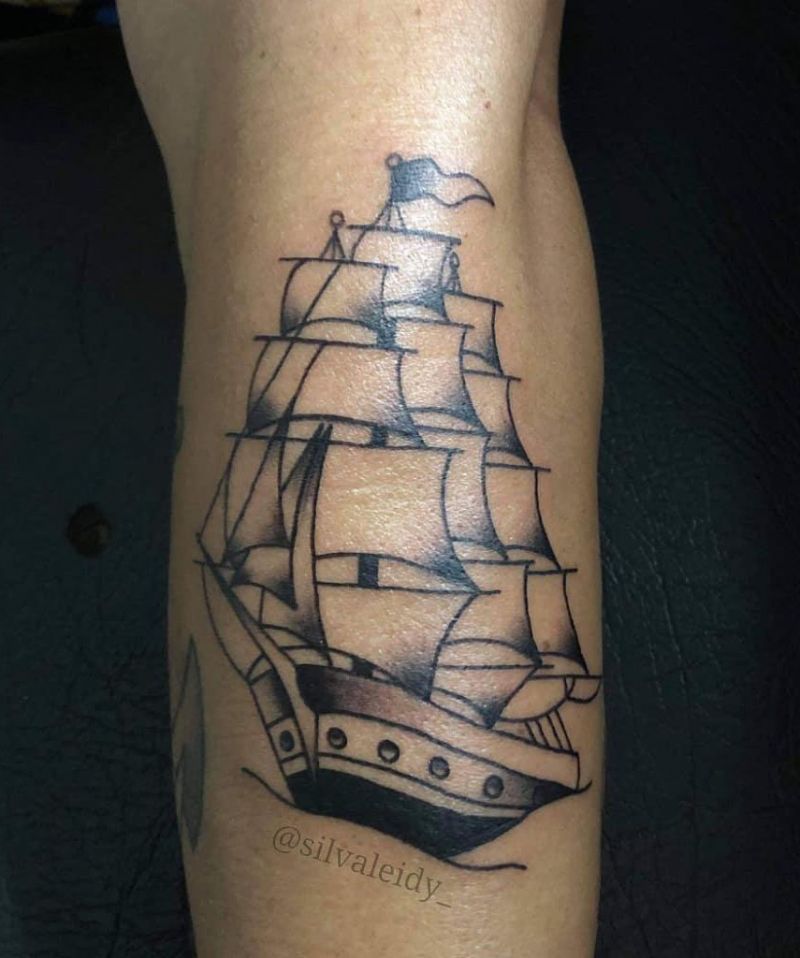 30 Pretty Boat Tattoos Make Your Career A Success